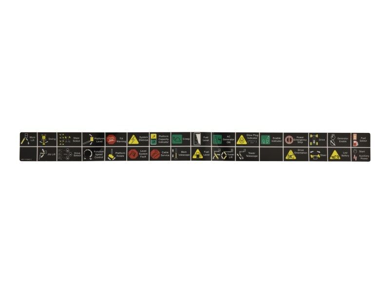 JLG CONSOLE BOX ICON LEGEND DECAL (1001173262)