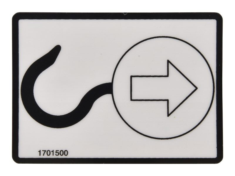 JLG Machine Lift Here Decal 1701500