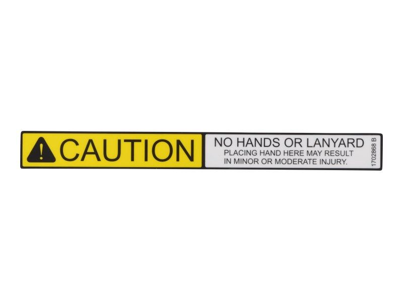 JLG NO HANDS DECAL (1702868)