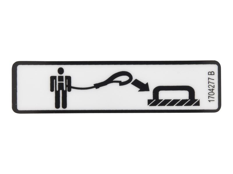 JLG ATTACH LANYARD DECAL (1704277)
