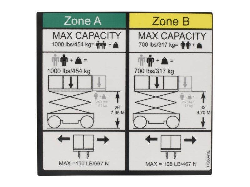 JLG CAP (500/227,800/360) DECAL (1705941)