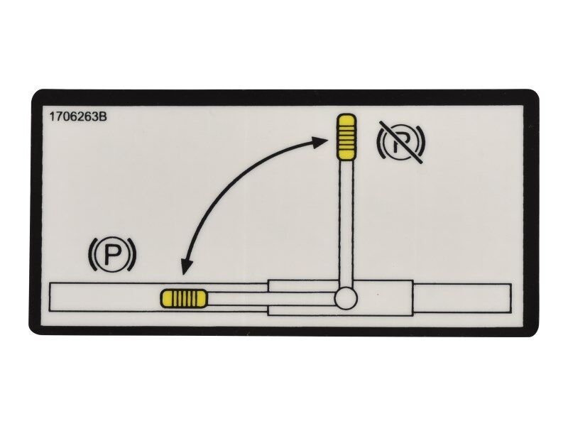 JLG BRAKE SET DECAL (1706263)