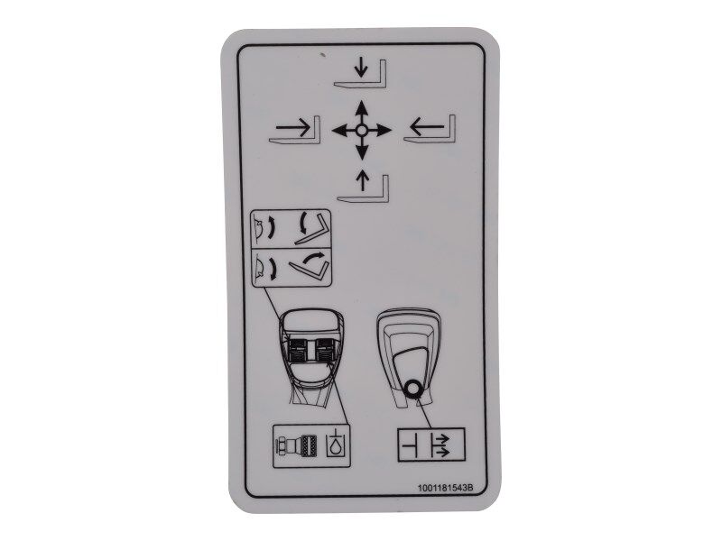 JLG JOYSTICK DECAL (1001181543)