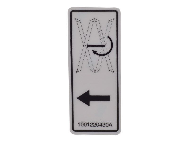 JLG SAFETY PROP DECAL (1001220430)