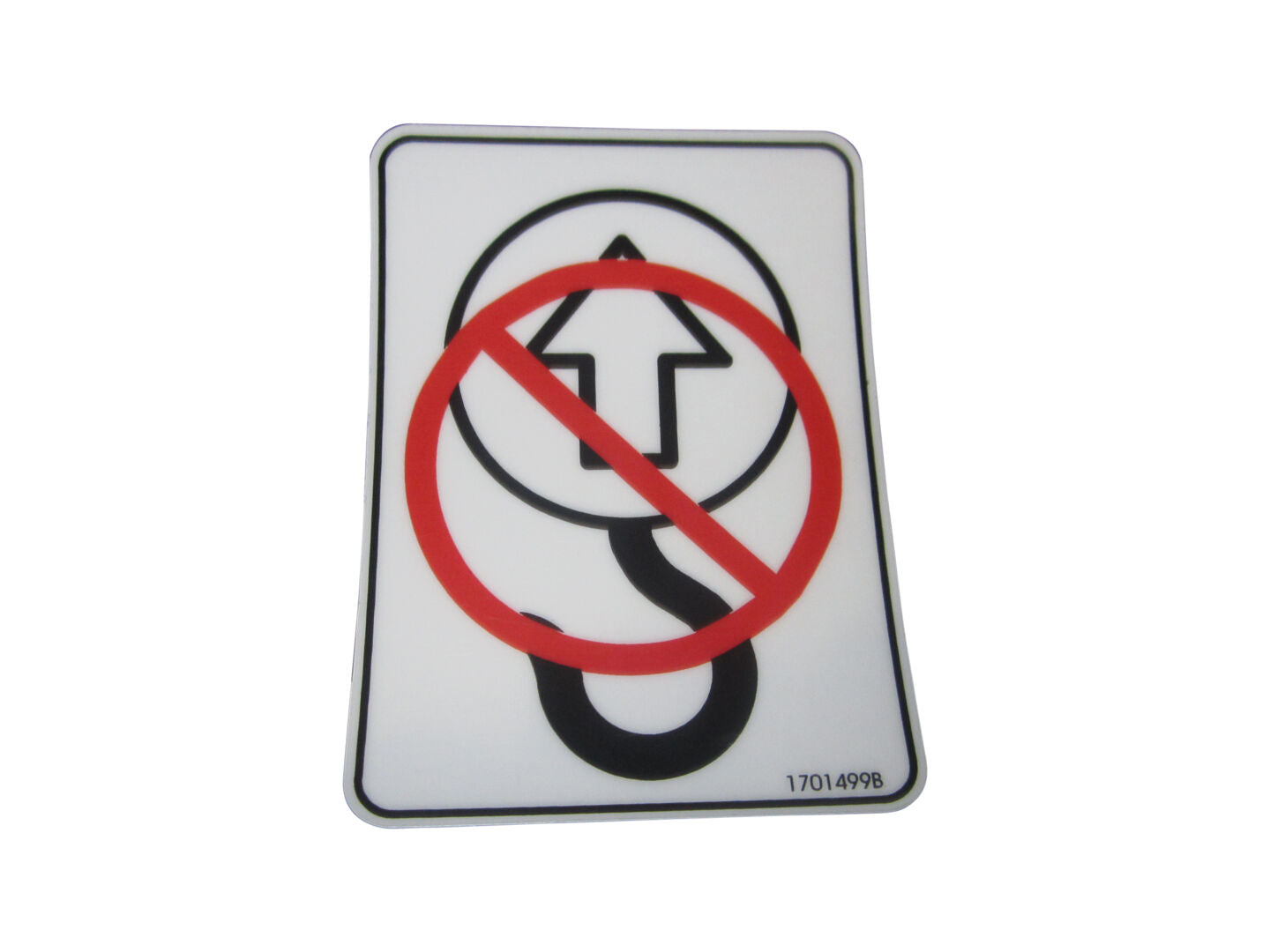 JLG NO TIE DOWN/LIFT DECAL (1701499)