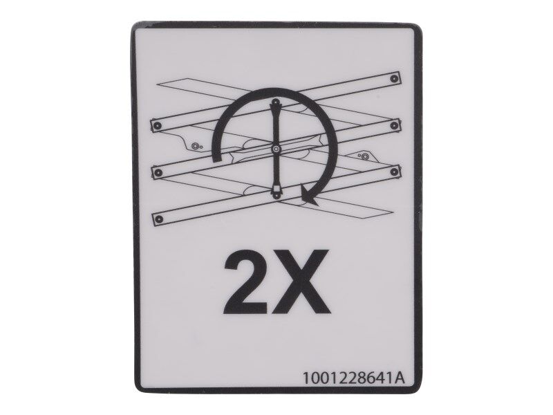 JLG SAFETY PROP DECAL (1001228641)