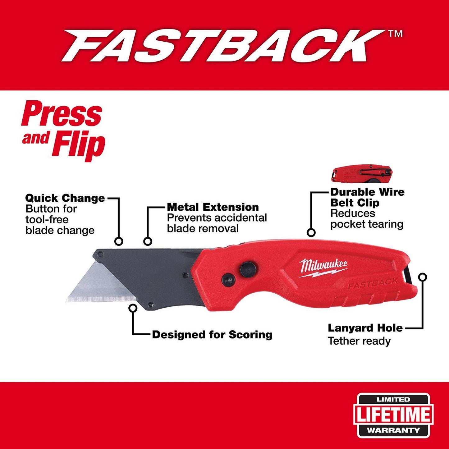 Milwaukee Fastback Compact Folding Utility Knife