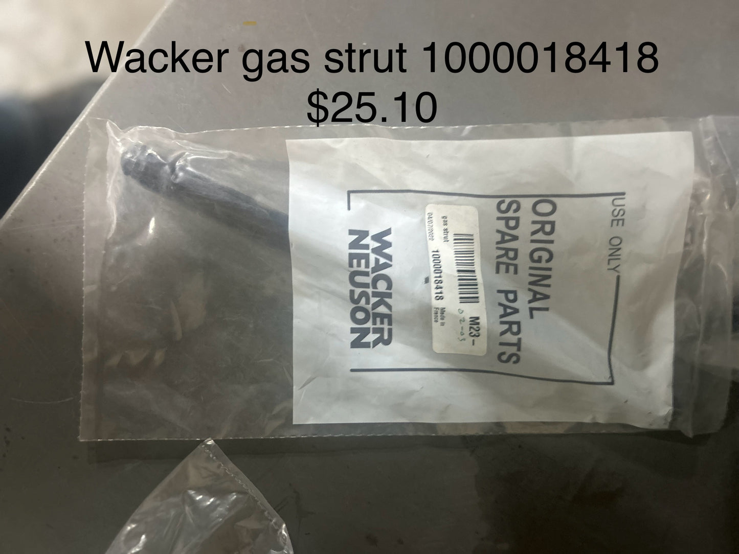 Wacker Neuson Gas Strut 1000018418