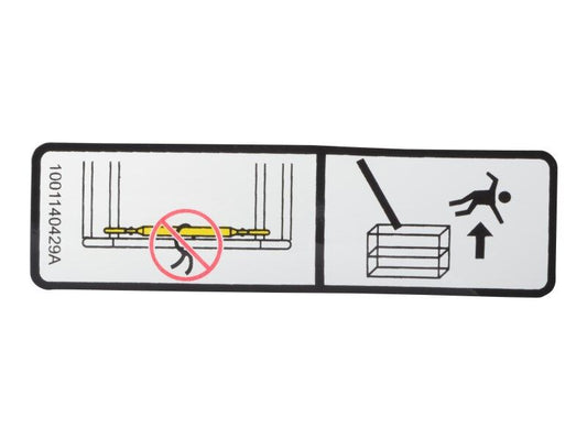 JLG DROP BAR DECAL (1001140429)