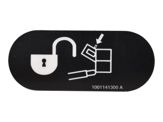 JLG PLATFORM SENSOR OVERRIDE DECAL (1001141300)
