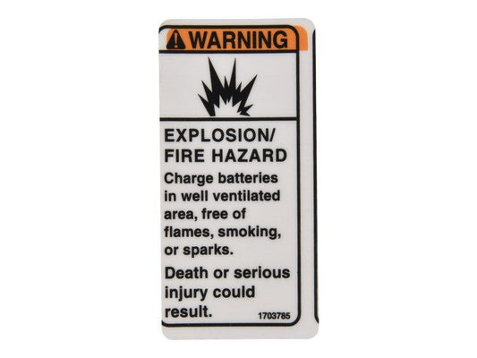 JLG WARNING EXPLOSION DECAL (1703785)