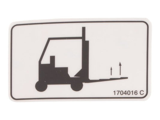 JLG FORKLIFT LOCATION DECAL (1704016)