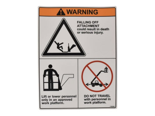 JLG CARRY PERSONNEL DECAL (1706298)