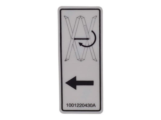 JLG SAFETY PROP DECAL (1001220430)