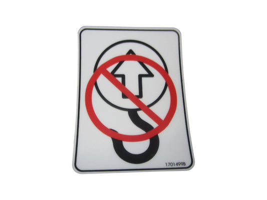 JLG NO TIE DOWN/LIFT DECAL (1701499)