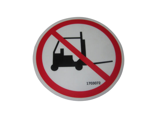 JLG NO FORKLIFT DECAL (1703072)