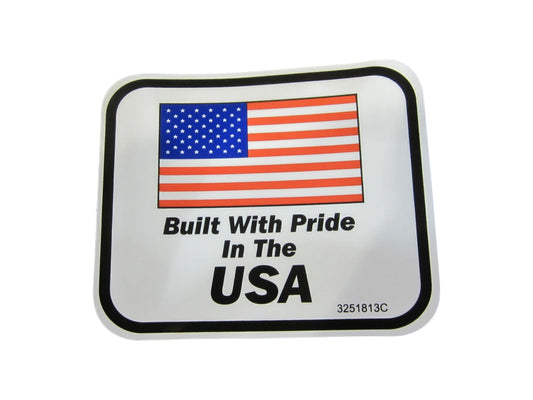 JLG NAMEPLATE, BUILT IN THE USA DECAL (3251813)