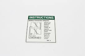 GENIE INSTRUCTION BATTERY CONNECT (82657GT)
