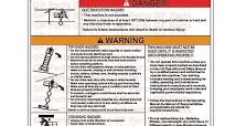 JLG DANGER WARNING DECAL ( 1703816)